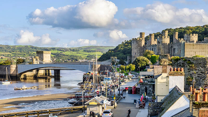 Conwy Castle and medieval town walls